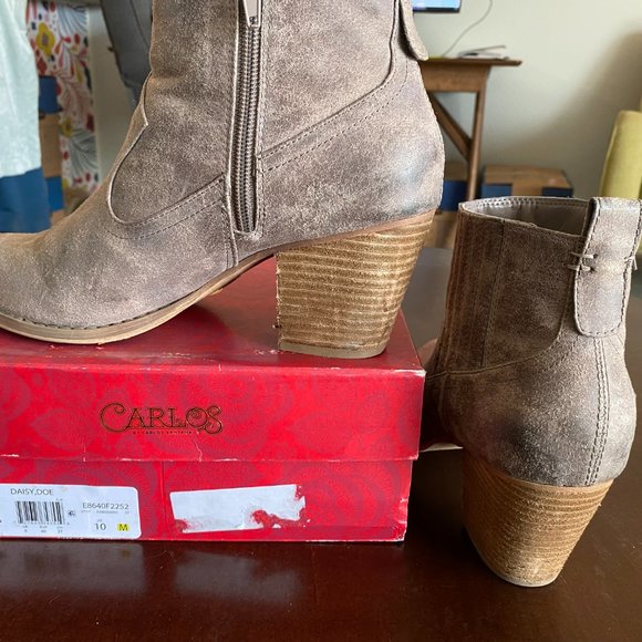 Carlos Santana Tan Booties - Picture 2 of 4
